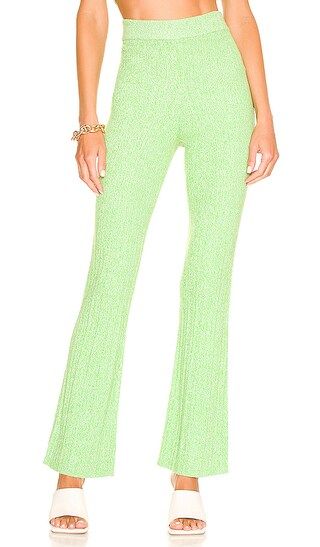 Mckenna Knit Pant in Marled Green | Revolve Clothing (Global)