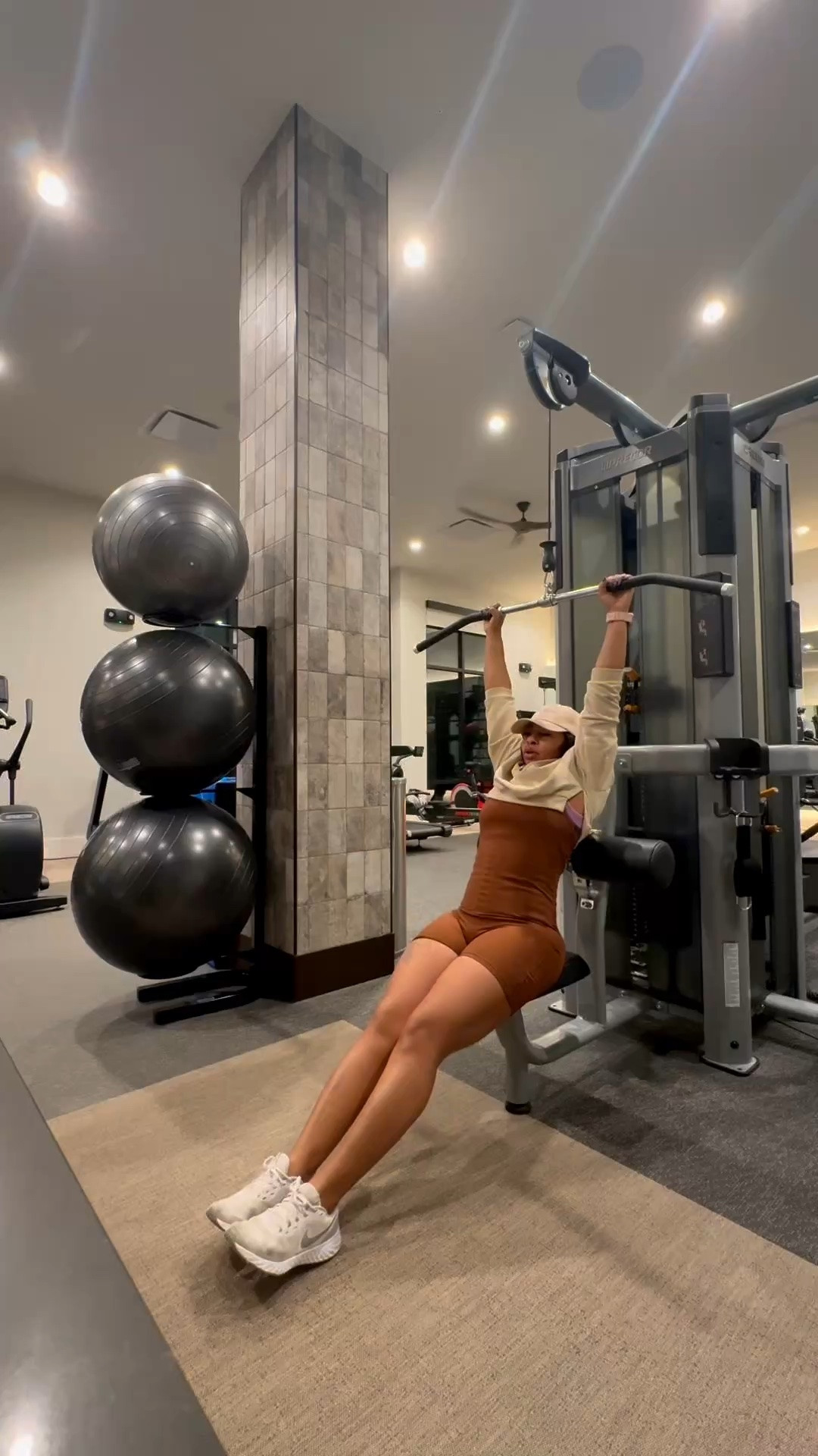 I’m 5’2 149lbs wearing a size medium! I love this halter workout jumpsuit for so many reasons. The main reason is the shorts do not roll up no matter what workout you are doing. 

I’m doing a variation of different workouts and the shorts are in place. 

Go grab this workout jumpsuit while it’s still available! 

SN: Don’t forget to always put you first 🫶🏽

#LTKfitnessgoals #LTKmorningroutine #LTKActive