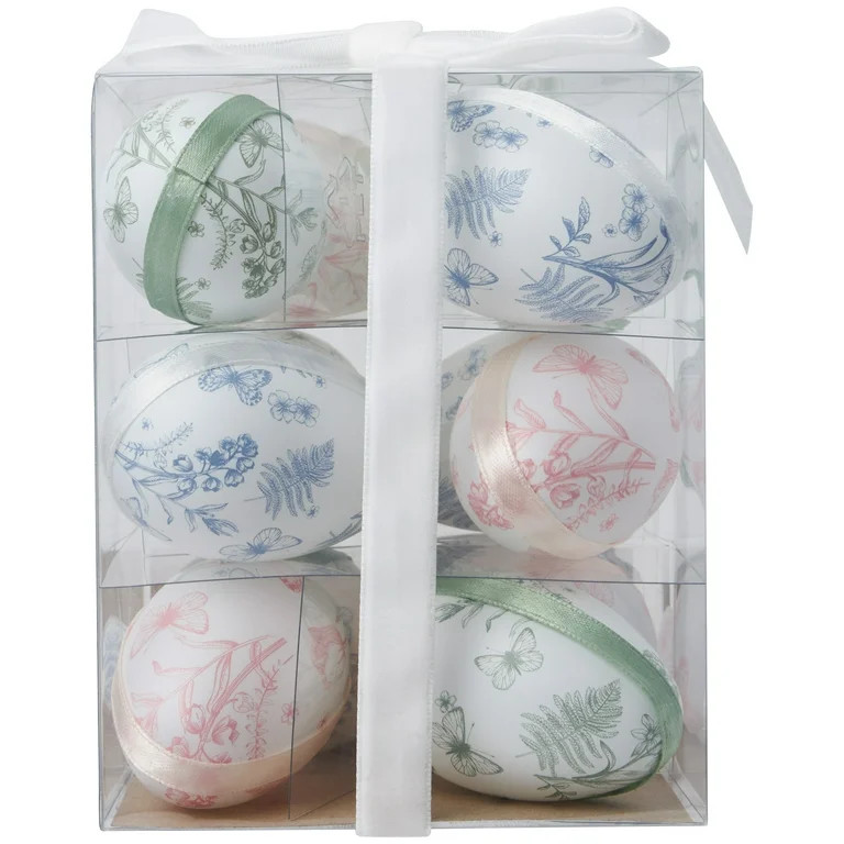 Floral Decorative Eggs, 12 Count, by My Texas House - Walmart.com | Walmart (US)