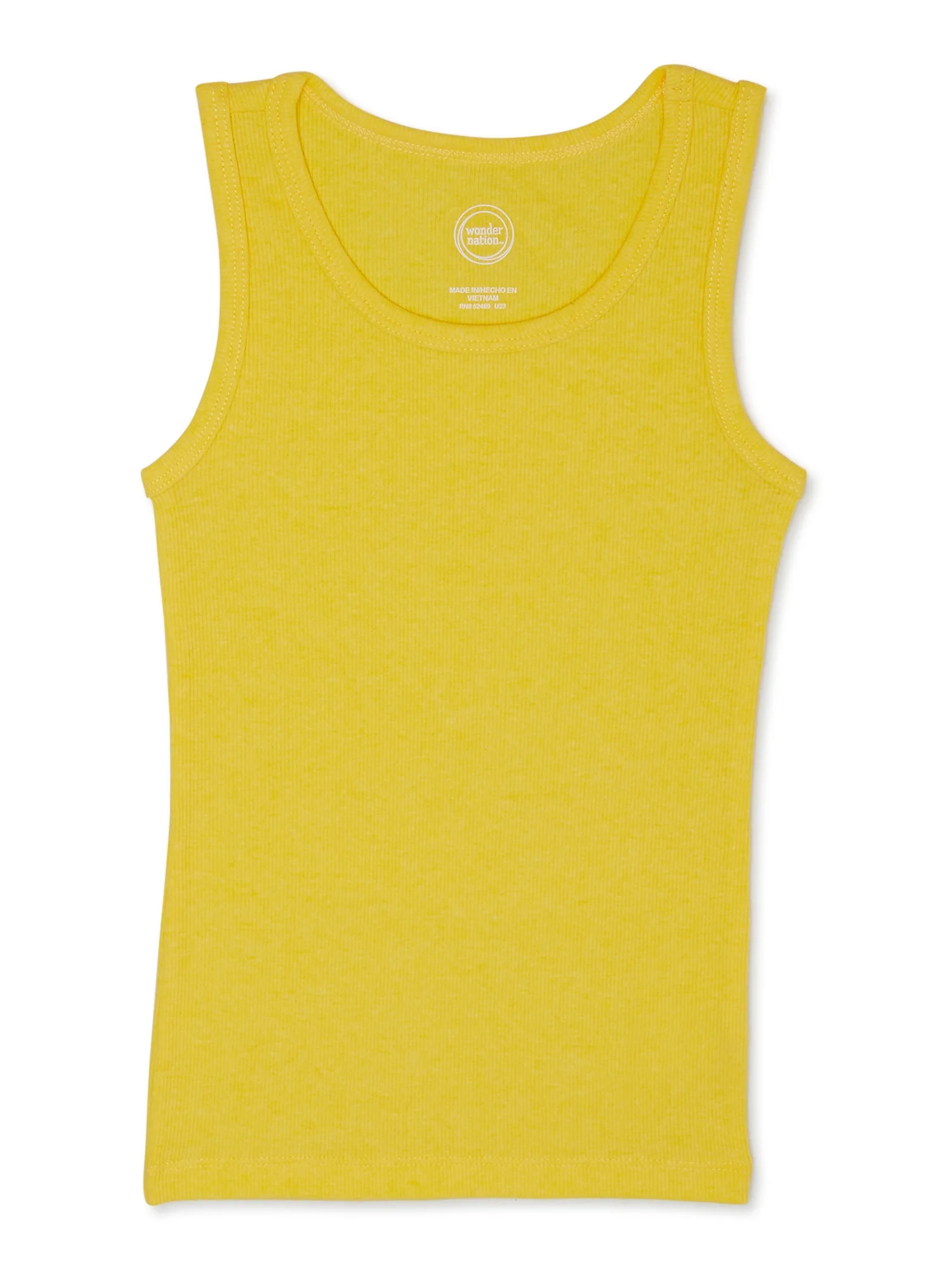 Wonder Nation Girls Kid Tough Tank Top, Sizes 4-18 and Plus | Walmart (US)