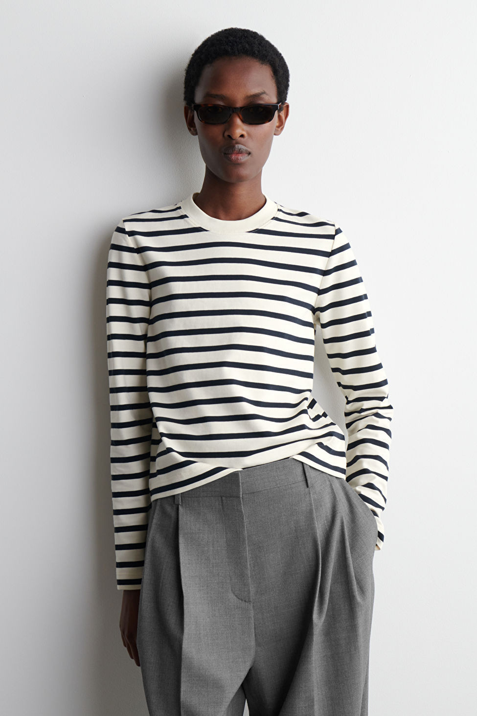 CLEAN CUT REGULAR LONG-SLEEVED T-SHIRT | COS (US)