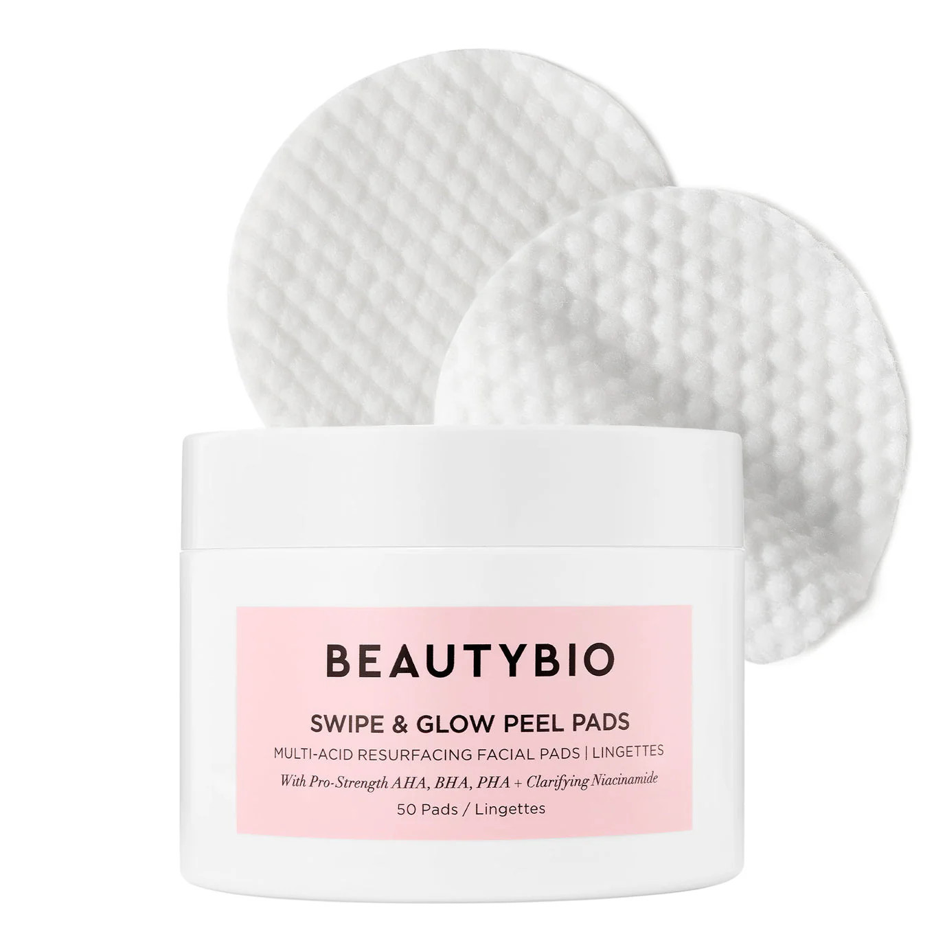 Buy Exfoliating Pads | BeautyBio Swipe & Glow Peel Pads Full Size | BeautyBio