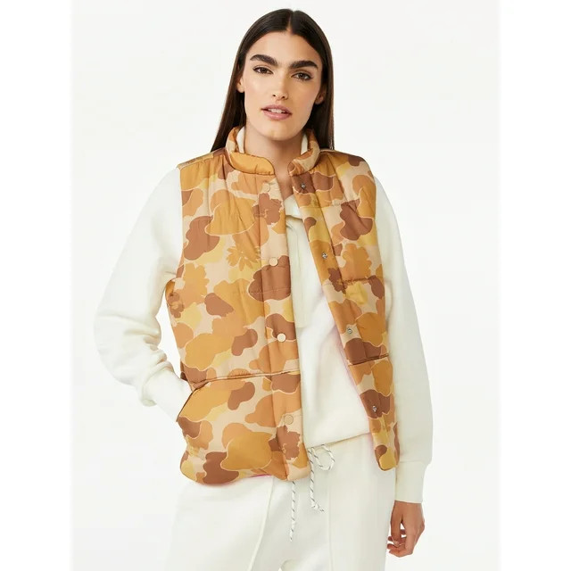 Free Assembly Women's Oversized Puffer Vest | Walmart (US)