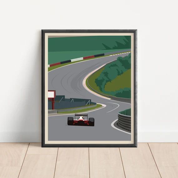 Formula One Poster  Circuit De Spa-francorchamps  Aryton - Etsy | Etsy (US)