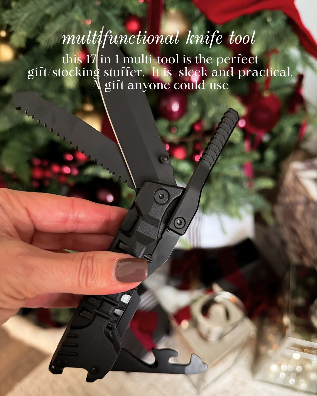 MULTIFUNCTIONAL KNIFE TOOL — SLEEK, PRACTICAL, AND GIFT-READY! This 17-in-1 multi tool is the perfect gift or stocking stuffer. Sleek, practical, and incredibly useful — a gift anyone could use.

#Amazon #TheHillaryStyle #MensGiftIdeas #HolidayGiftsForHim #StockingStuffersForMen #EverydayCarry #PracticalGifts #HolidayGiftGuide #NeutralHomeStyle #GiftIdeasForHim 

 #LTKGiftGuide #LTKSeasonal #LTKOver40