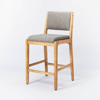 Centerville Wood Counter Height Barstool with Upholstered Seat/Back - Threshold™ designed with ... | Target