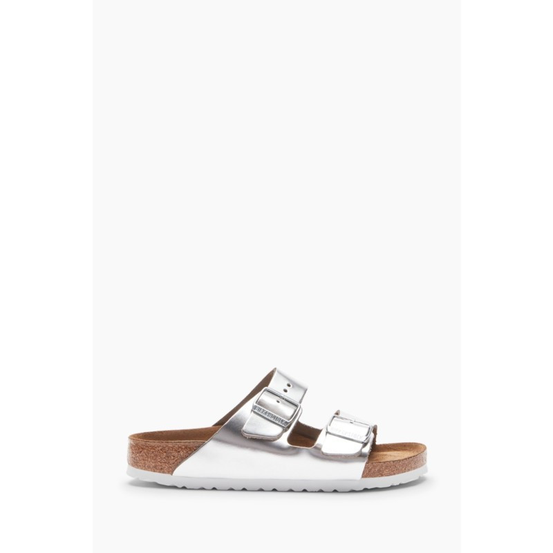 BIRKENSTOCK Silver Arizona Sandal | EVEREVE | Evereve