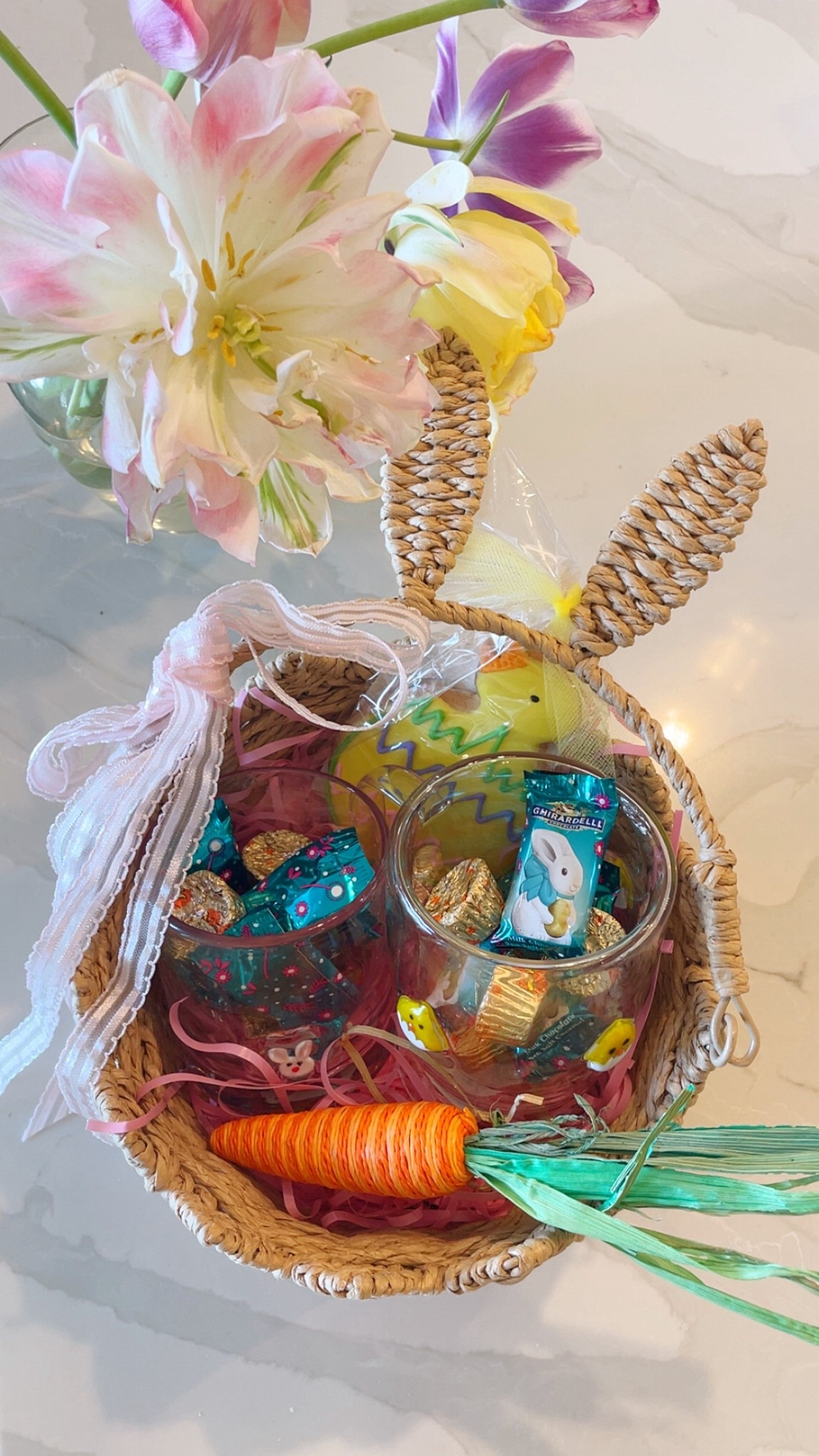 Easter Basket from my sweet mom this year!! 🌸🌷🐣🐰☀️ Love the icon glassware!

#LTKKids #LTKmomlife #LTKU
