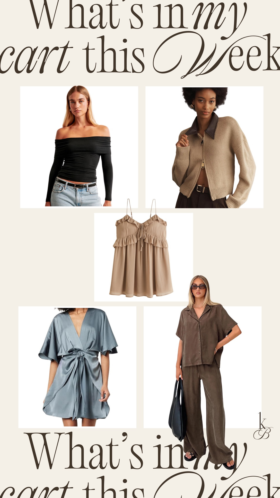 What’s in my cart this week🤎👜 loving this color palate #fall #ootd #wishlist   

#LTKFallSale #LTKSaleAlert #LTKMidsize