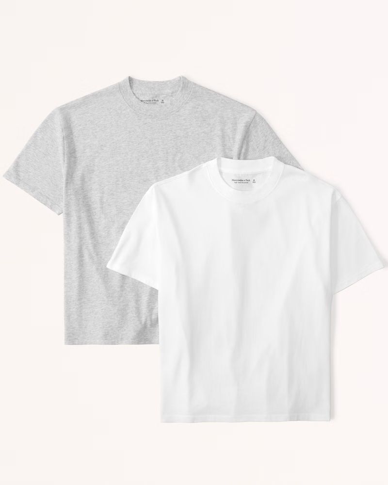 Women's 2-Pack Essential Easy Tees | Women's Tops | Abercrombie.com | Abercrombie & Fitch (US)
