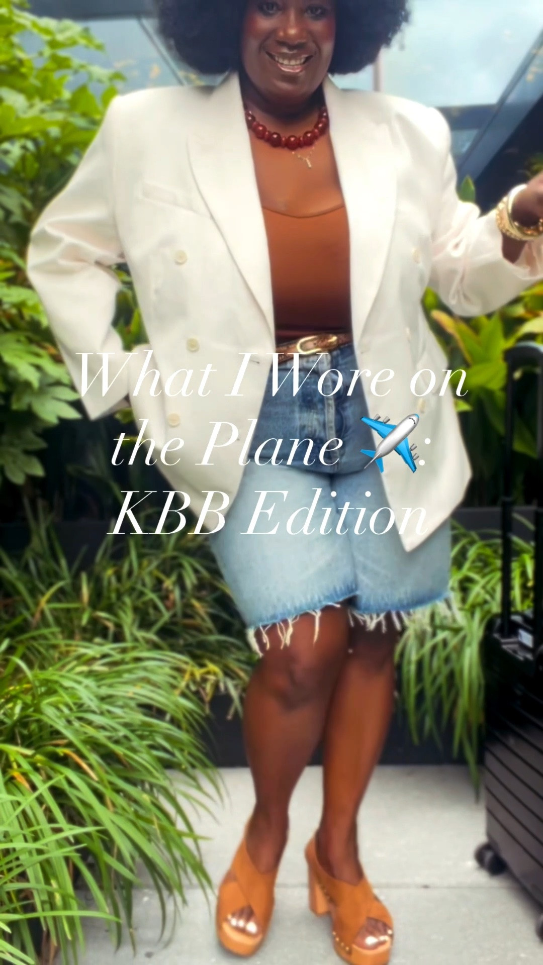 @Target # ad #sponsored

Girl! The destination isn’t the only place you can serve a look this summer ✈️🤎

SAVE this travel outfit for later.

Comfortable enough for the plane. 💺
Polished enough for wherever you land. 📍
Cute enough for the inevitable airport selfie. 📸

Comment SHOP and I’ll send the details.

#LTKTravel #LTKOver40 #LTKPlusSize