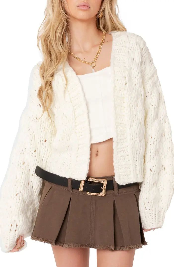 Chunky Open Front Cardigan | Nordstrom