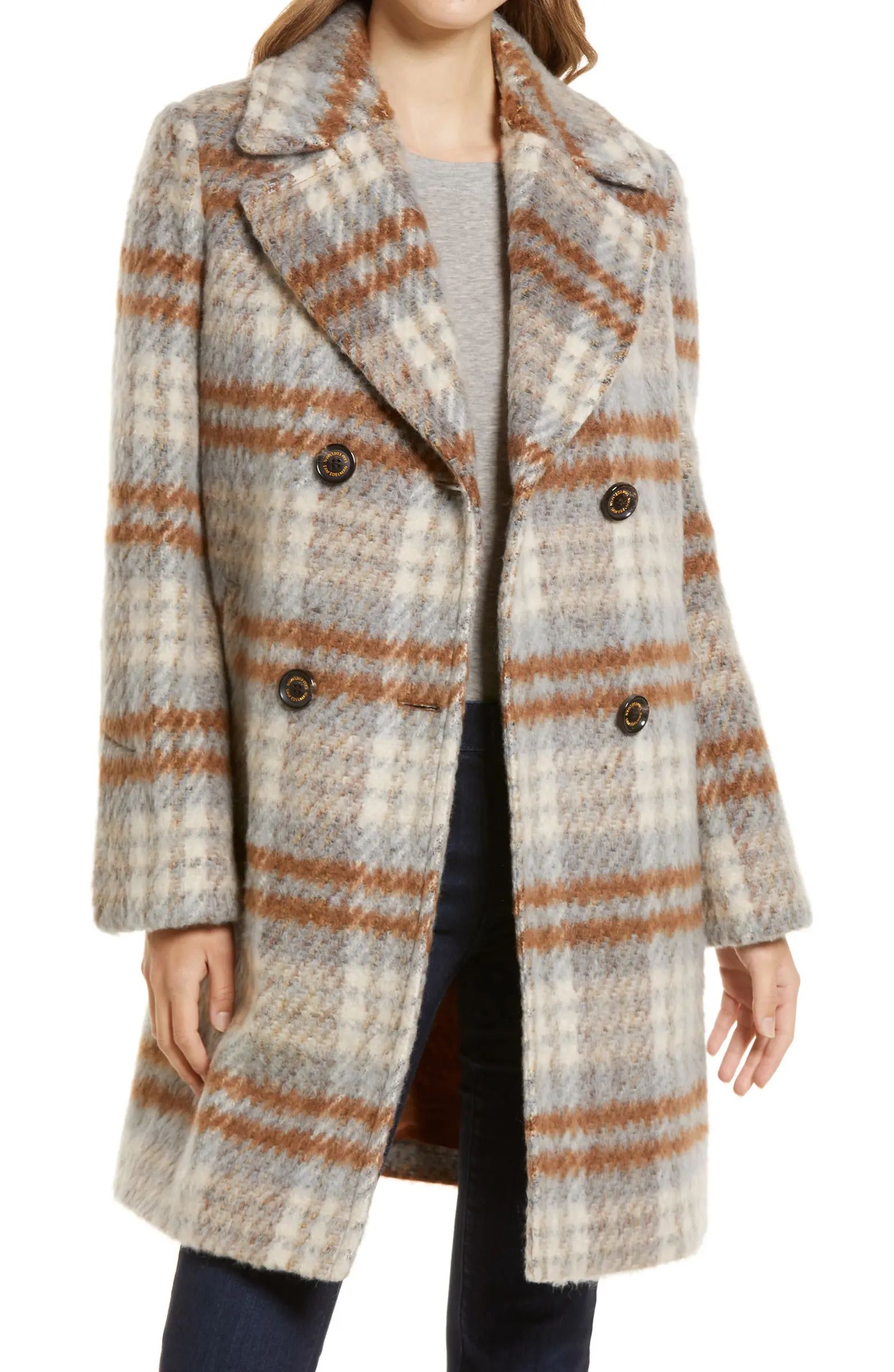 Sam Edelman Double Breasted Wool Blend Coat | Nordstrom | Nordstrom