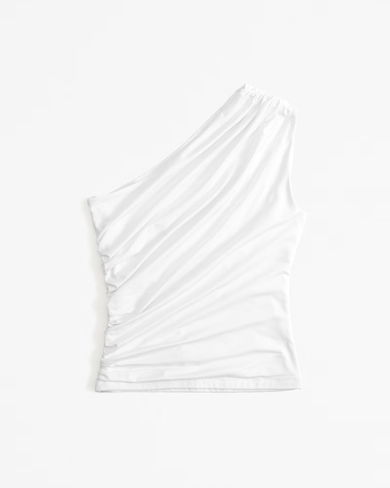 Asymmetrical Draped Top | Abercrombie & Fitch (US)
