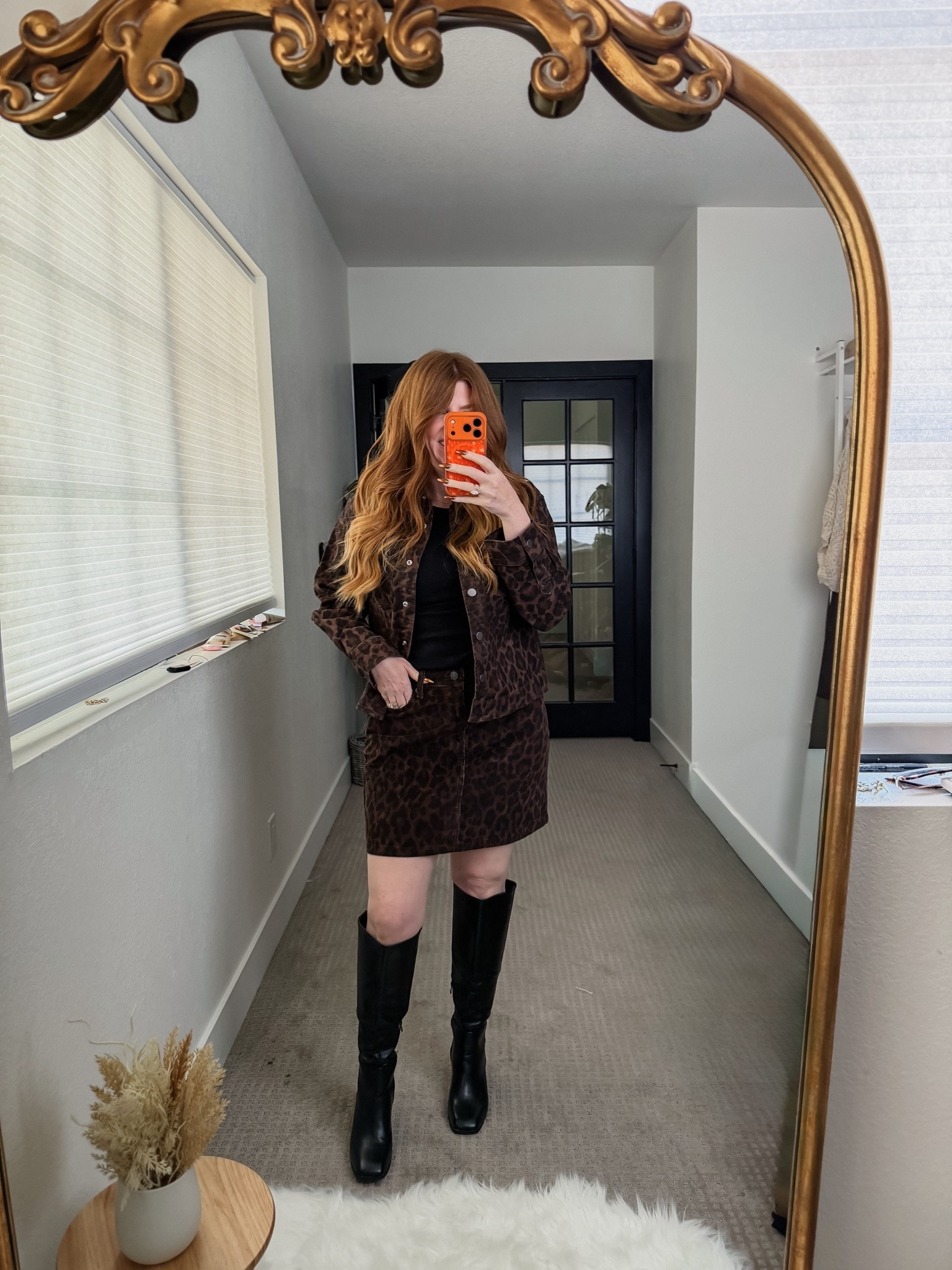 Leopard print skirt set from Walmart. Fall outfit.

#LTKPetite #LTKSeasonal #LTKootd