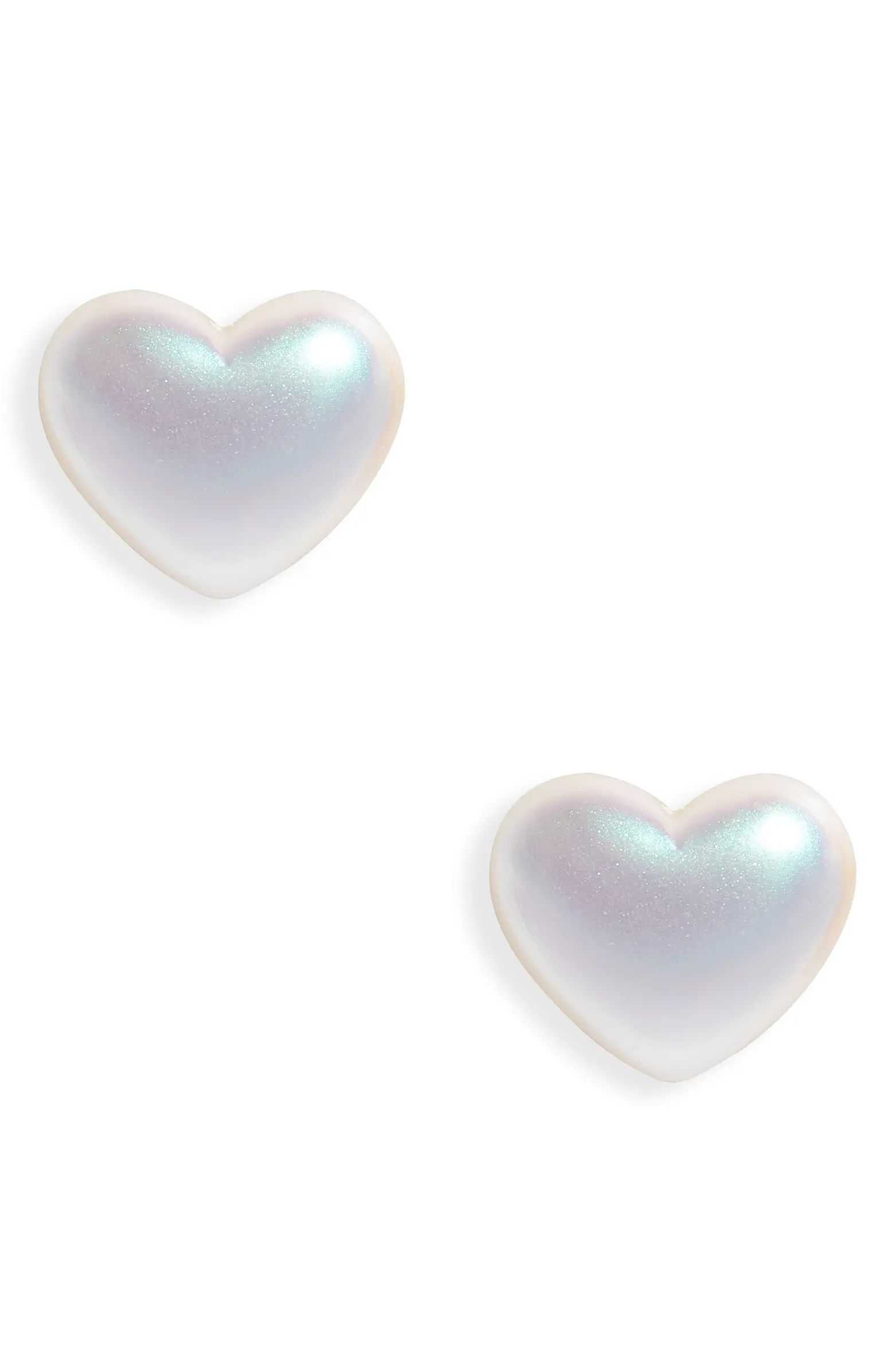Lele Sadoughi Imitation Pearl Heart Stud Earrings | Nordstrom | Nordstrom