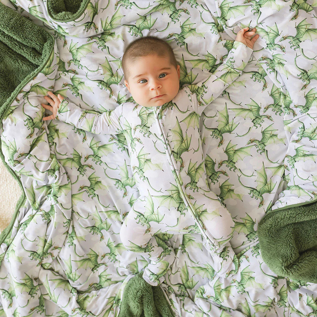 Devlin Footie Zippered One Piece | Posh Peanut