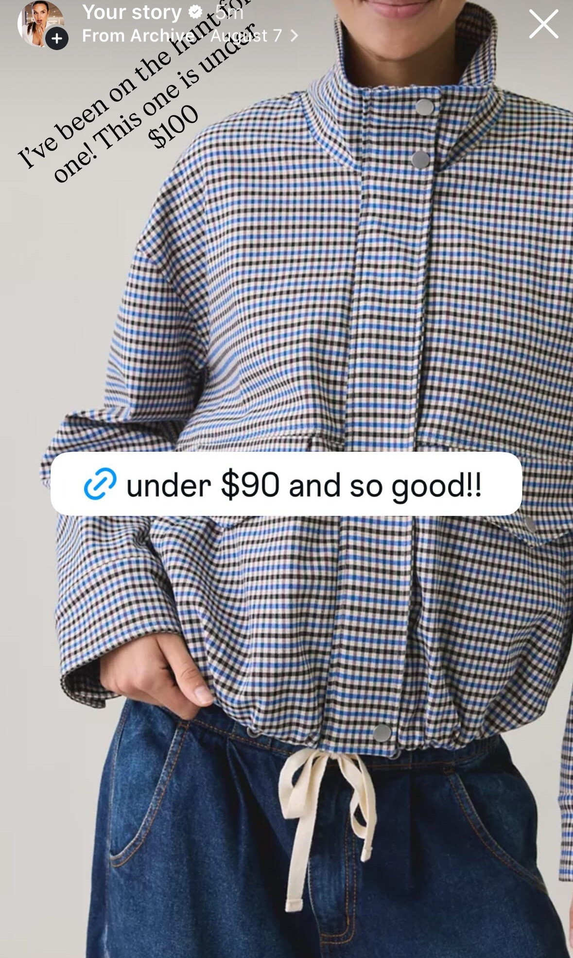 Under $90 plaid jacket! 
Fall outfits 🤍