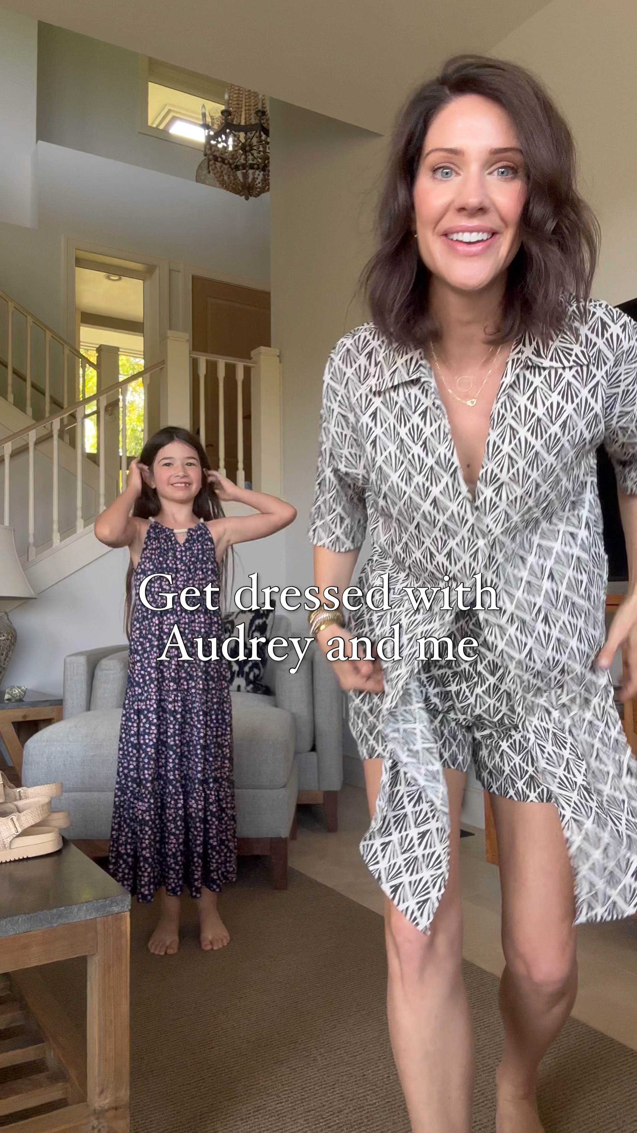 I had so much fun doing this get ready video with Audrey for a casual vacation day at our resort. I’m wearing a small in the matching geo print set. They would also look super cute as separates. You know I’m living in these look alike sandals for less from Target. 🎯. Right after this video we were able to go shopping and found a similar bucket hat for Audrey! I love both of these straw bags for travel and have worn these new black sunglasses more than I thought I would. I’m usually more of a brown sunglasses person  

#LTKTravel #LTKSeasonal #LTKSwim