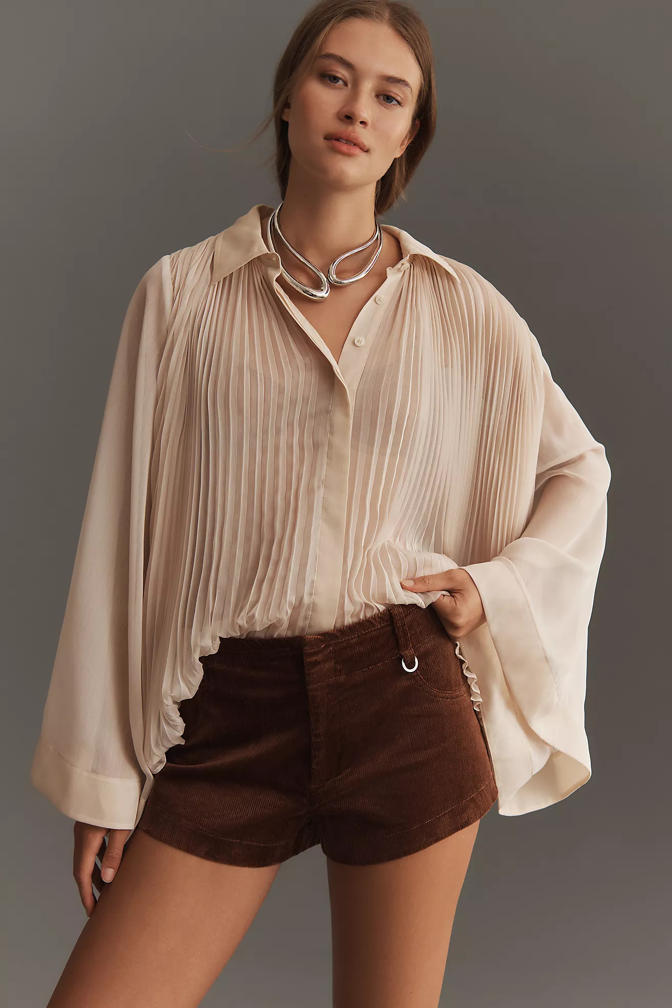 Maeve Corduroy Trouser Micro Shorts | Anthropologie (US)