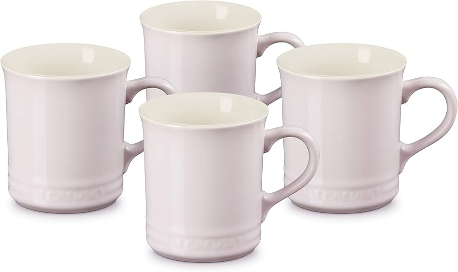 Le Creuset Stoneware Set of 4 Mugs, 14 oz. each, Shallot | Amazon (US)