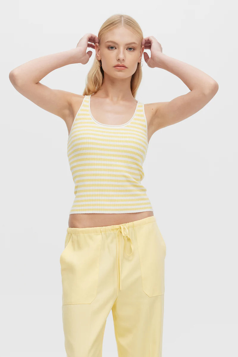 STRIPED KENNEDY - Sweater Tank | CHRLDR