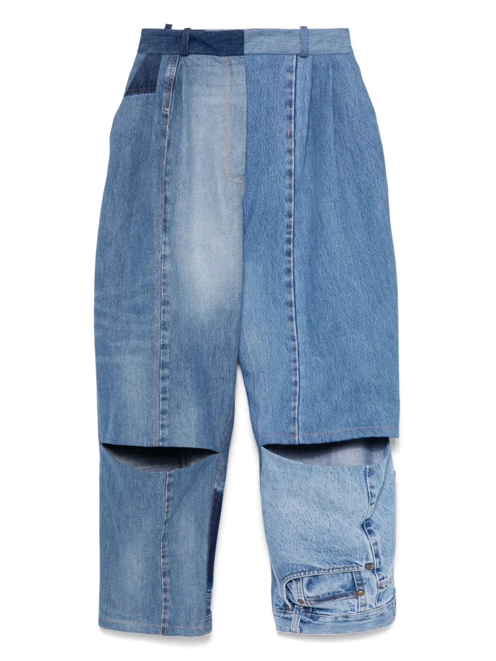 A.W.A.K.E. Mode cut-out detail jeans - Blue | Farfetch Global