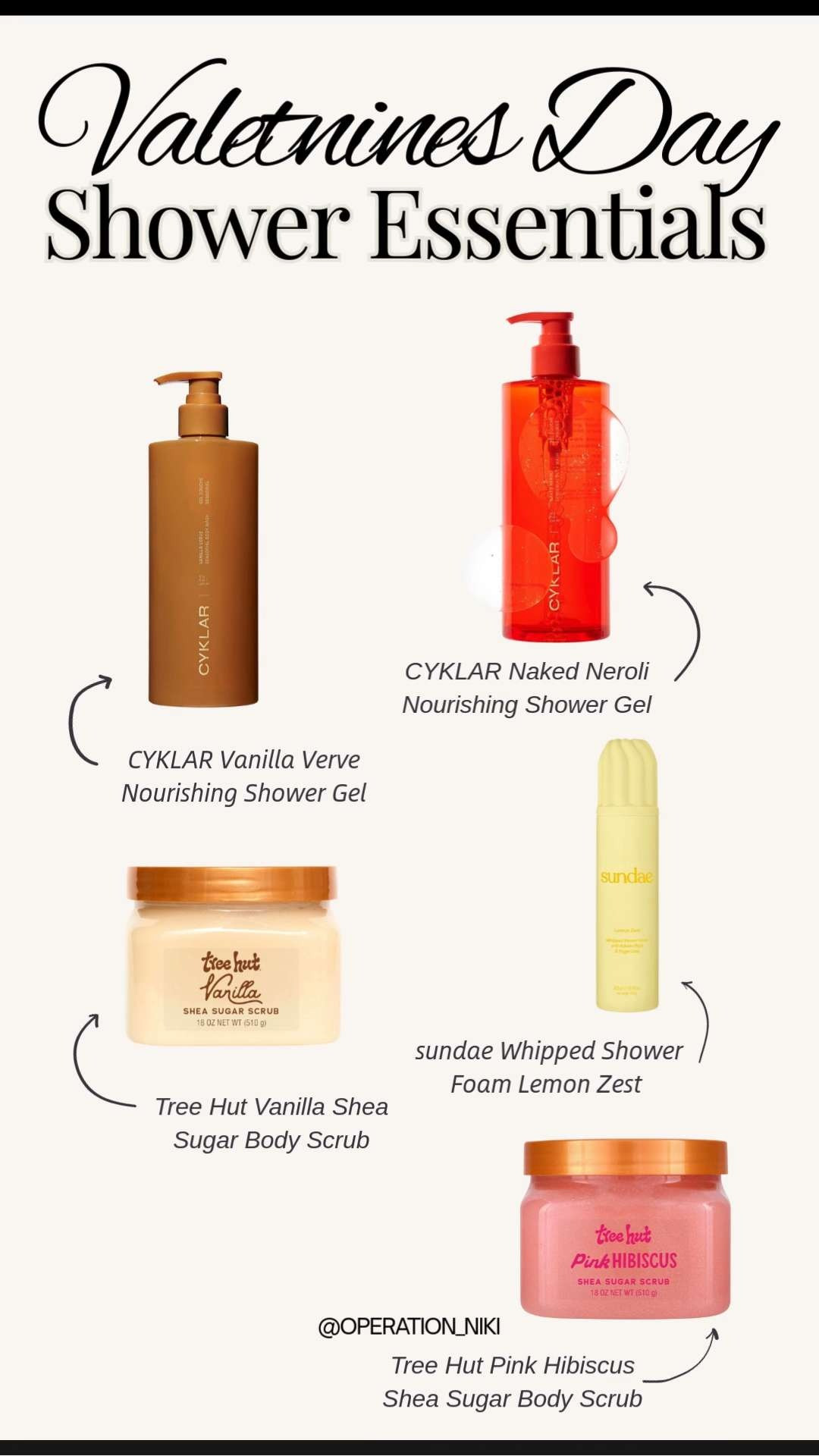 Nourishing and hydrating shower essentials perfect for Valentine’s Day 💕🚿 A body gel that leaves skin soft, a rich shower foam for a smooth cleanse, and body scrubs that help refresh and smooth. Easy additions to a routine whether it’s for date night or a self care reset.

Follow for more @OPERATION_NIKI on IG, TikTok, & Facebook
#valentinesday #bodycare #showeressentials #hydratingbodycare #selfcarefavorites #beautyroutine #amazonbeauty #bodycarefinds #operationniki 

 #LTKValentine #LTKselfcare