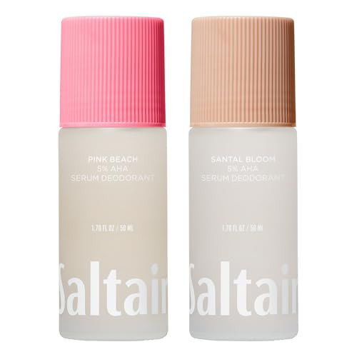 Saltair Serum Deodorant Signature Scents 2 Pack. 5% AHA Formula. Lactic Acid and Mandelic Acid Deodorant. Aluminum Free Odor Control for Women and Men. Travel Essentials, 2x 1.7oz Roll On | Amazon (US)