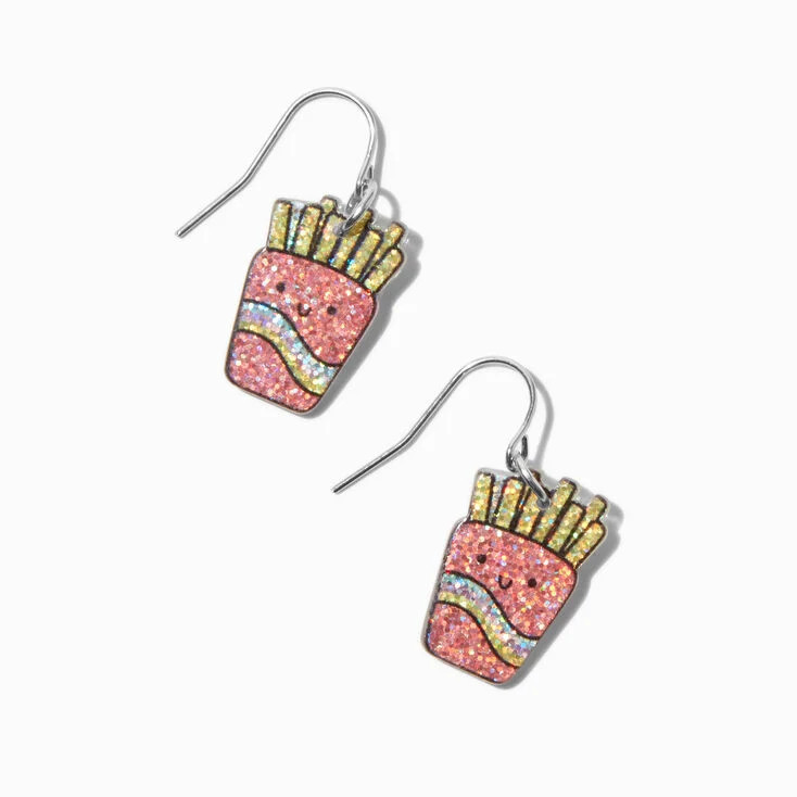 Sparkle French Fries Drop Earrings | Claire's (UK)