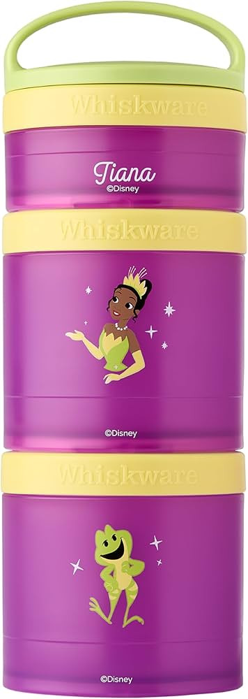 Whiskware Disney Princess and the Frog, Stackable Snack Containers for Babies, Kids, and Toddlers... | Amazon (US)