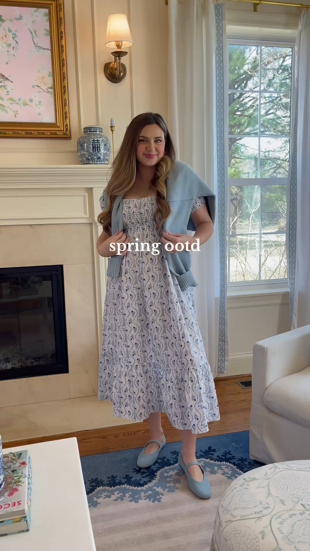 Spring outfit of the day 🩵 Love these new Mary Jane’s for only $25!