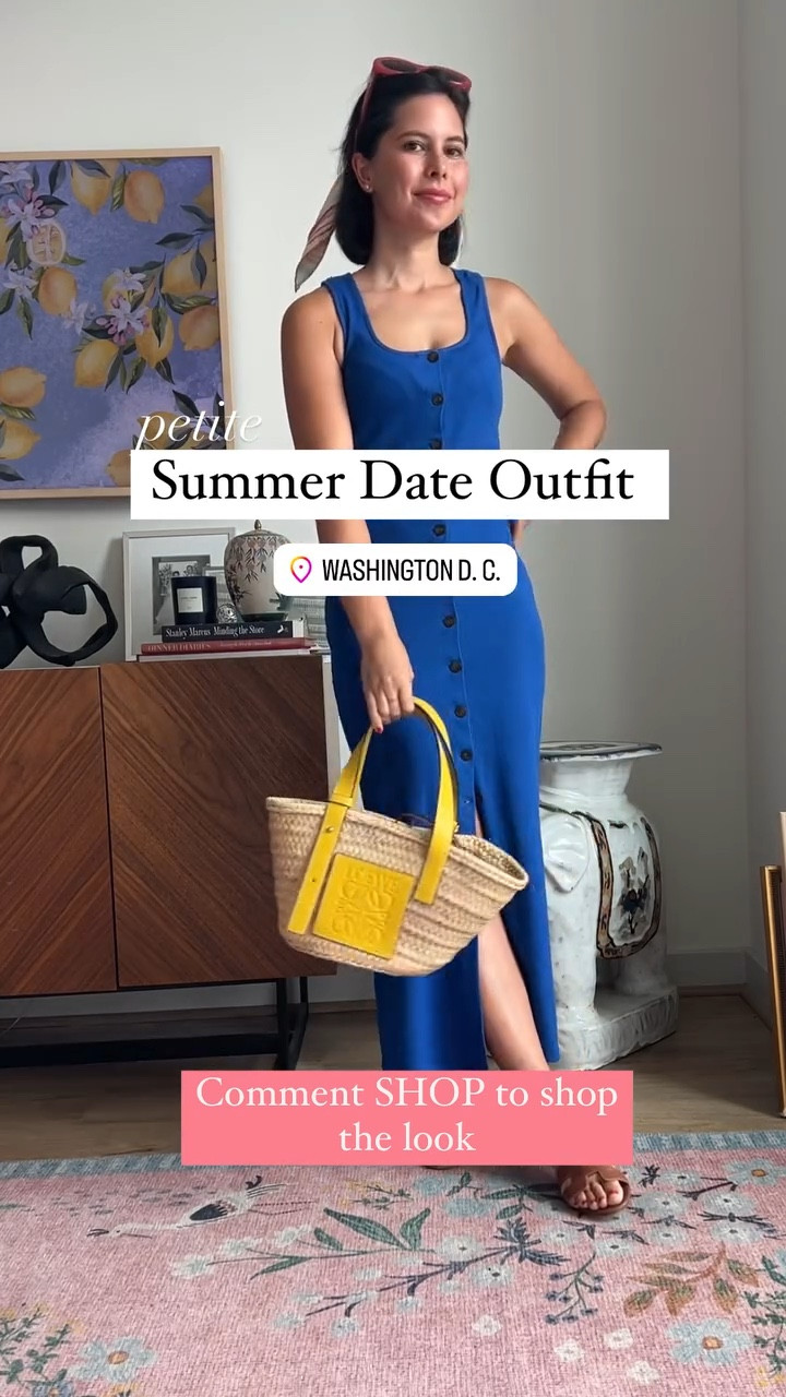 This @sezane dress is petite friendly (I’m 5’1”) and the color is SO good for summer. Ended up wearing it with sneakers instead though! 

Comment SHOP below to receive a DM with the link to shop this post on my LTK ⬇ https://liketk.it/4LYYA

(If you don’t see the DM go through it may be because you’re not following) 

#sezanelovers Fabiola, petite  #ltkstyletip #ltkshoecrush