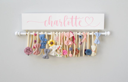 Click for more info about Personalized Headband Holder Hand PaintedBow Holder | Etsy