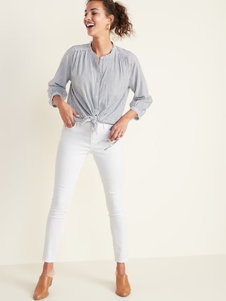White Super Skinny Ankle Jeans for Women | Old Navy US