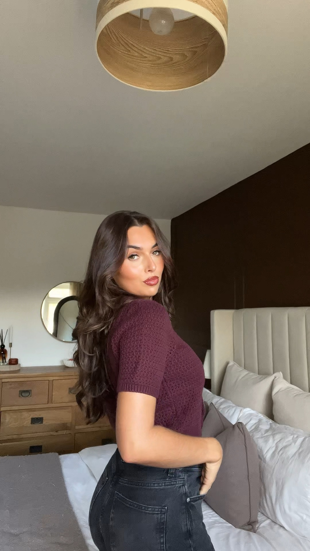 H&M burgundy knit cardigan ✨

#LTKuk #LTKautumn