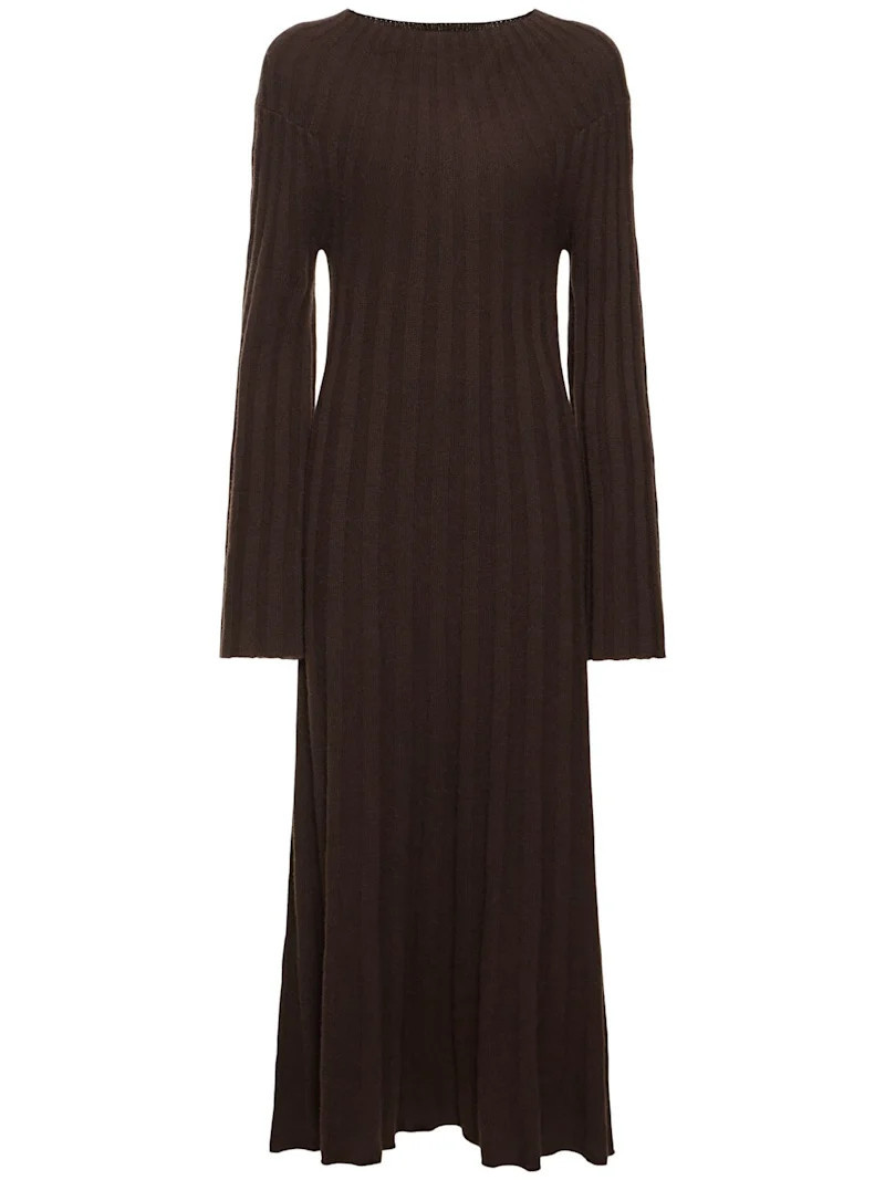 Irma ribbed knit wool midi dress | Luisaviaroma