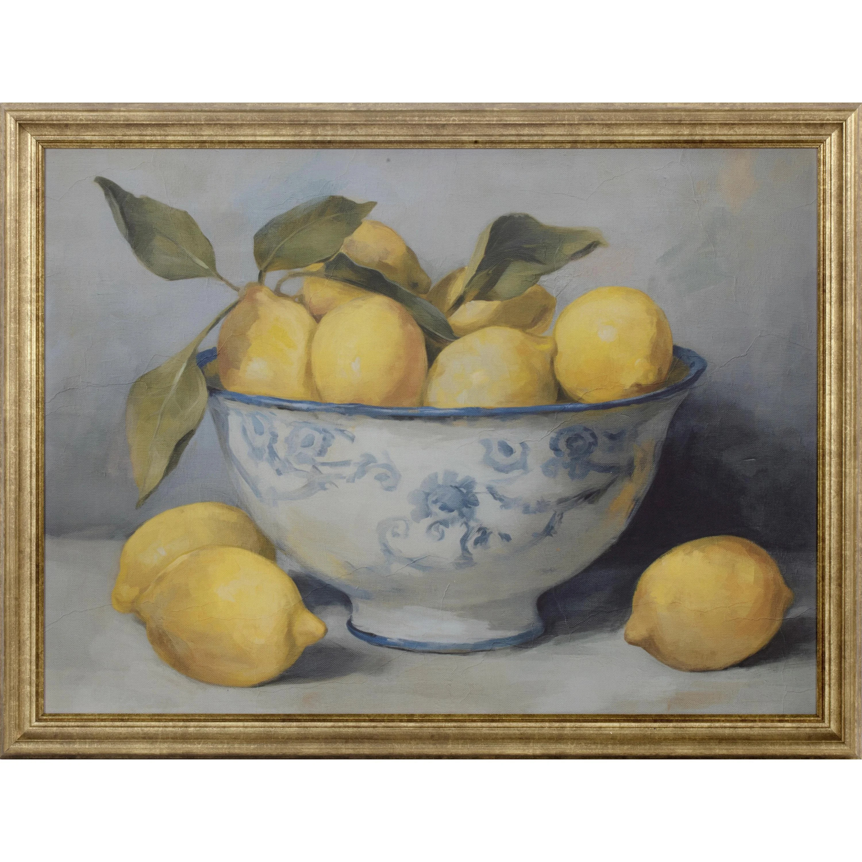 My Texas House Still Life Lemons Framed Canvas Board 24" x 18" | Walmart (US)