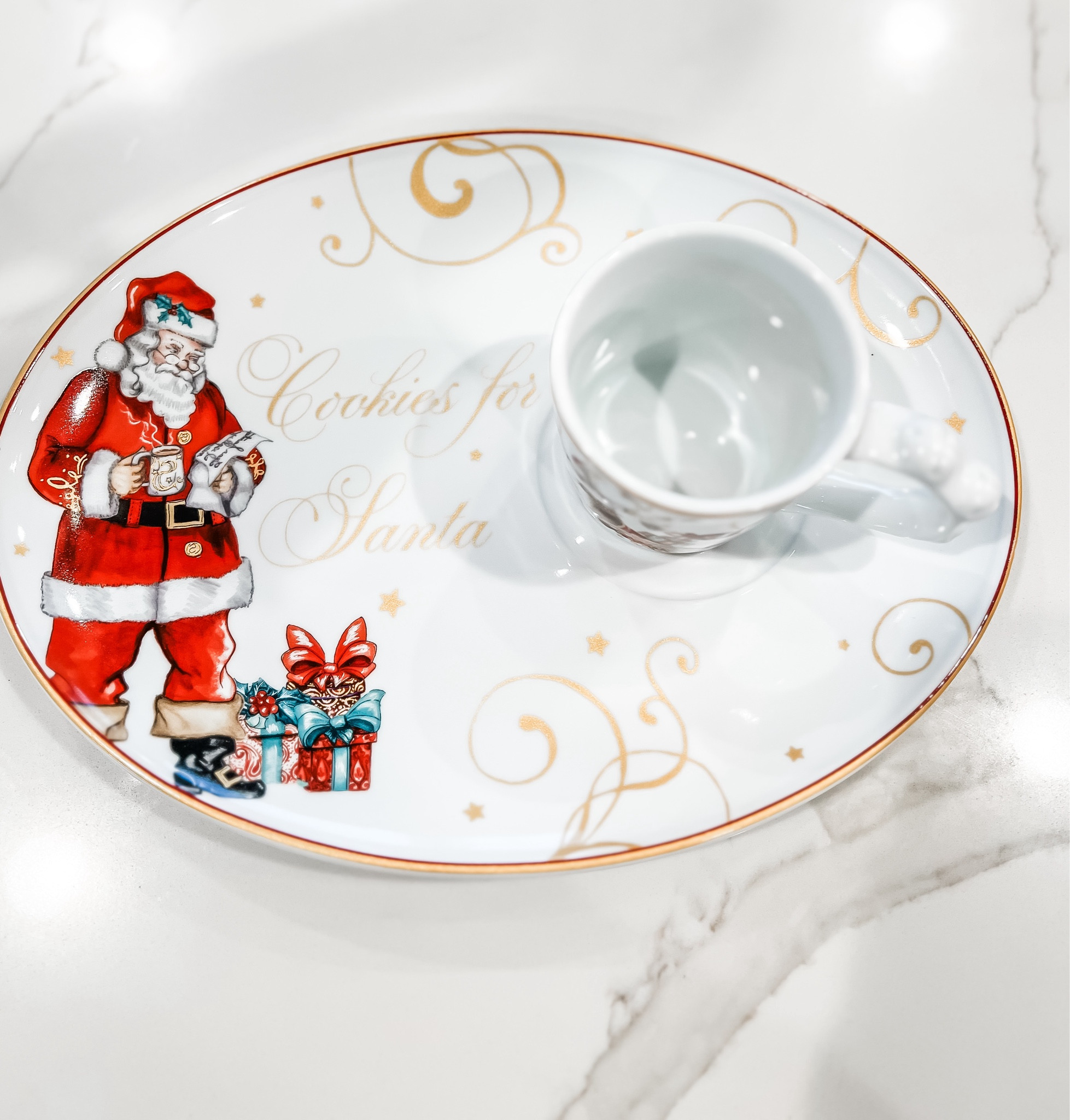 Santa cookie plate and milk cup for Christmas! 
Christmas decor, kids Christmas, Santa plate, cookie plate, milk and cookies. 

#LTKHoliday #LTKFindsUnder50 #LTKHome