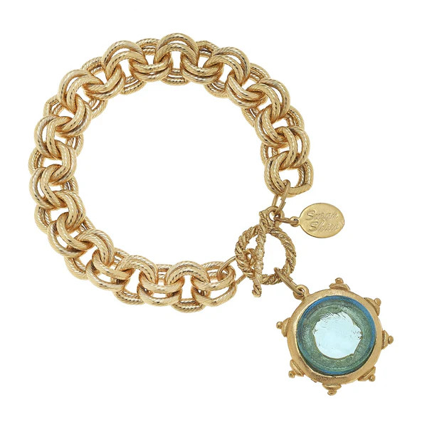 Venetian Glass Coin Bracelet | Susan Shaw