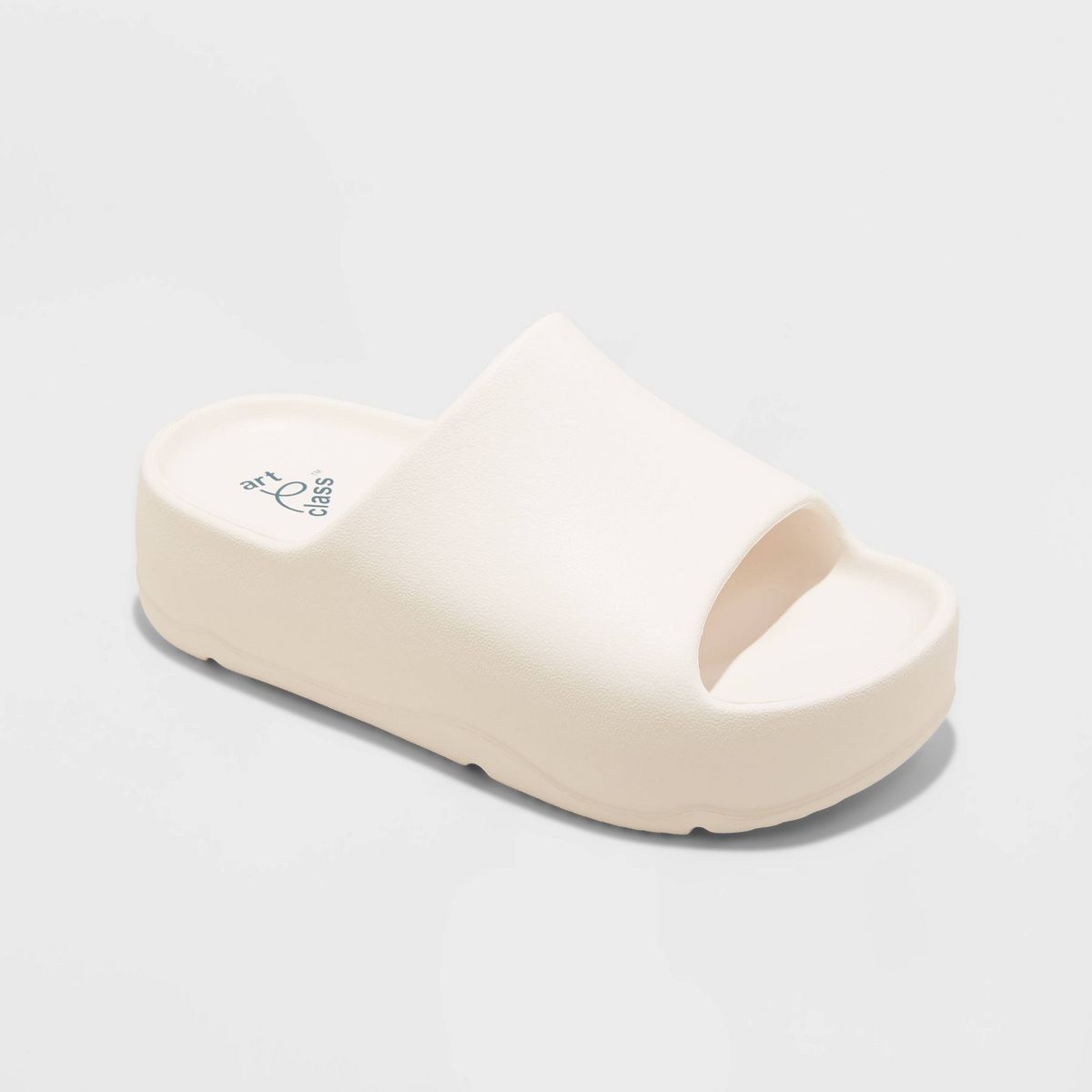 Kids' Edie Slide Sandals - art class™ White 5 | Target
