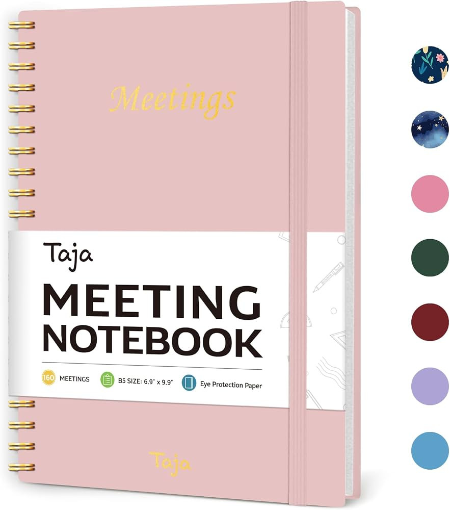 Meeting Notebook For Work Organization - Work Planner Notebook With Action Items, Agenda Planner ... | Amazon (US)