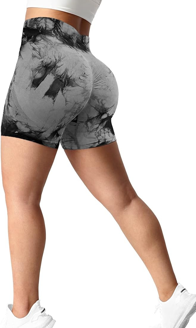 Contour Seamless Workout Shorts for Women High Waist Gym Biker Shorts Tummy Control Booty Yoga Sh... | Amazon (UK)