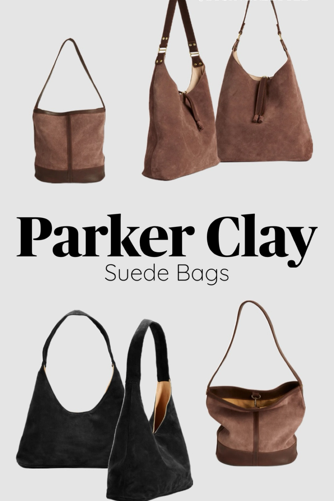 My favorite Suede bags from Parker Clay. Checkout my newest YT video to see what other colors/textures will be trending in 2025 fashion! 

#LTKStyleTip #LTKMostLoved #LTKItBag