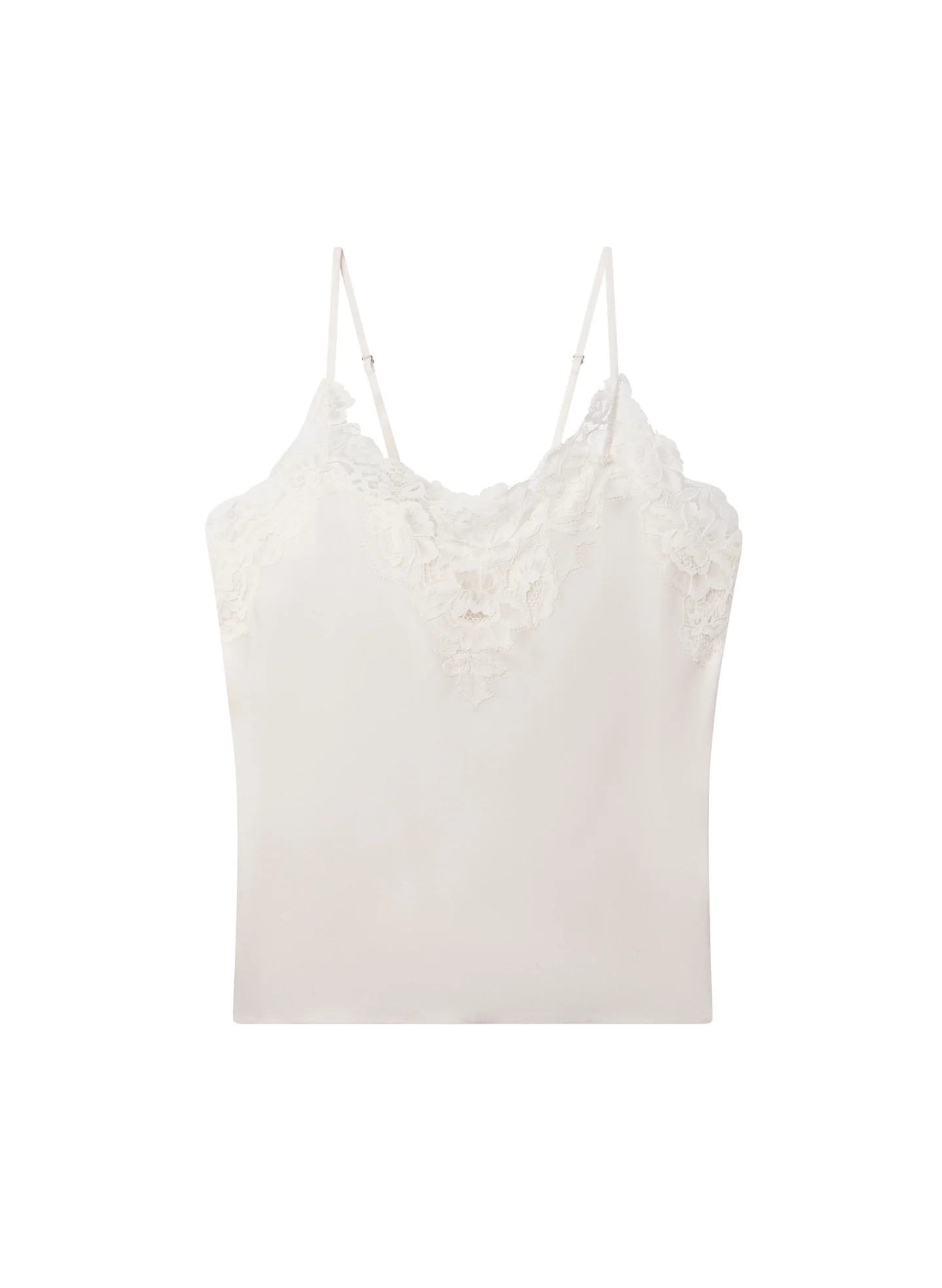 Hana Satin and Lace Camisole Top | A.L.C