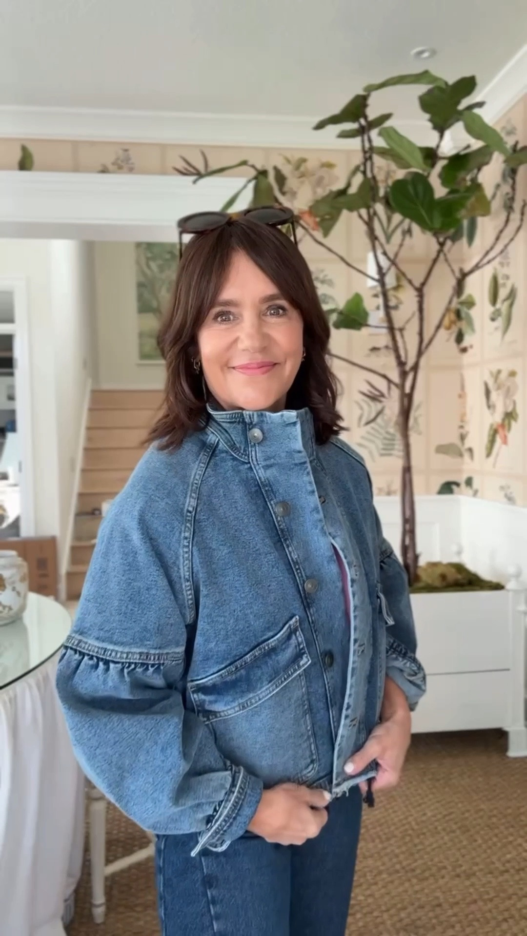 ON SALE for $75!!! This cool denim jacket looks designer, but is actually very affordable. Normally $99, now under $75 🙌🏻 Fit is oversized, but runs true to size.

Linking more sale faves as well!!

#LTKSeasonal #LTKOver40 #LTKSaleAlert