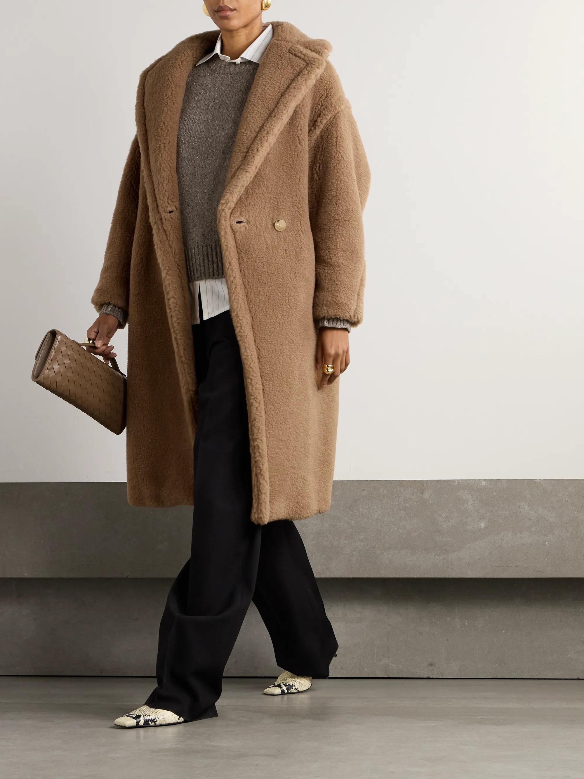 Teddy Bear Icon camel hair and silk-blend coat | NET-A-PORTER (UK & EU)