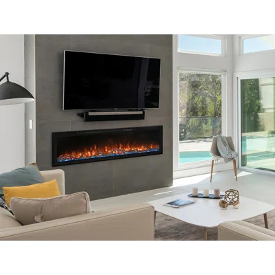 Modern Flames Spectrum Slimline Recessed or Wall Mounted Electric Fireplace | Wayfair North America