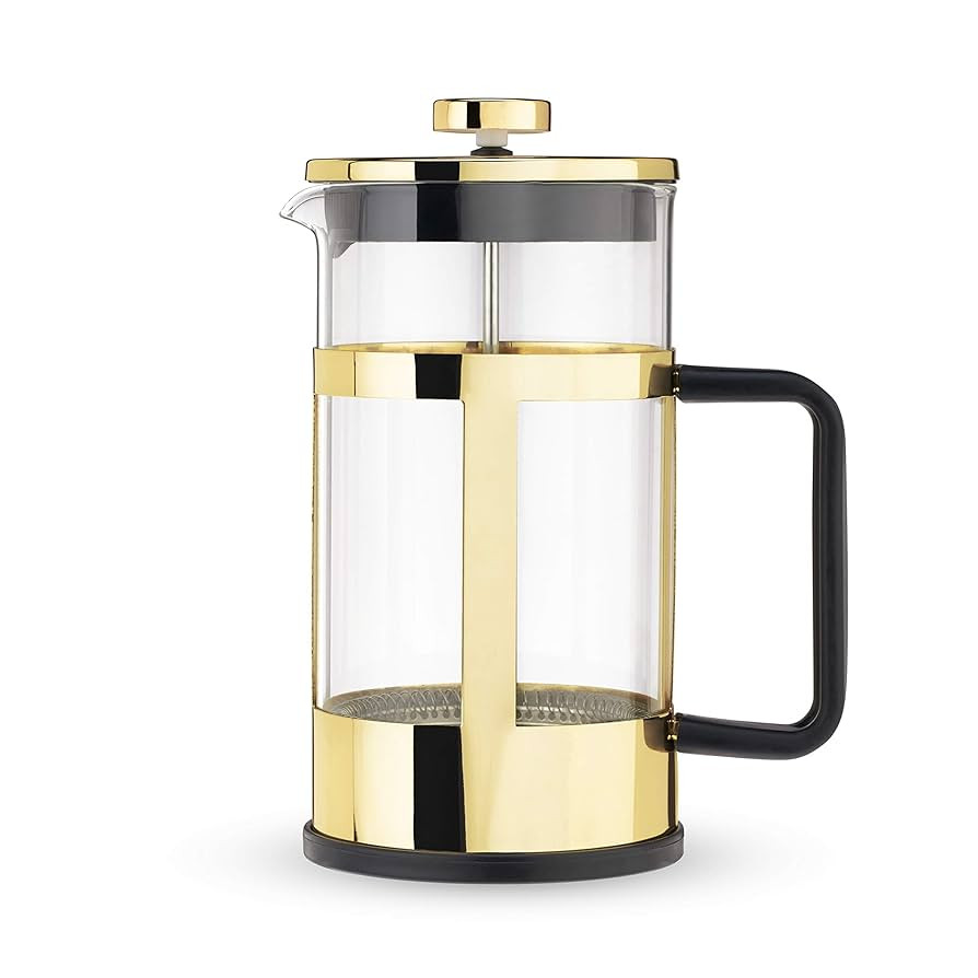 Pinky Up Piper Stainless Steel French Press Coffee Maker, Borosilicate Glass Tea Press for Loose ... | Amazon (US)