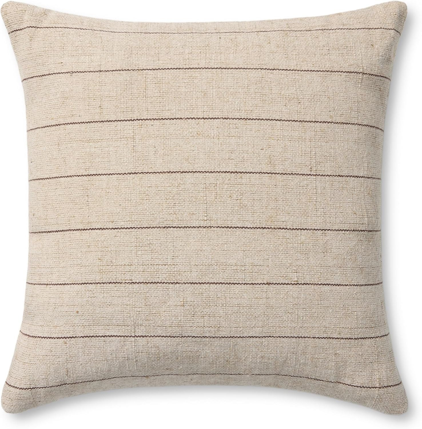Loloi Amber Lewis Keisha Collection PAL0046 Natural/Brown 18'' x 18'' Cover Only Pillow | Amazon (US)